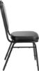 Picture of NPS® 9300 Series Deluxe Vinyl Upholstered Stack Chair, Panther Black Seat/Black Sandtex Frame