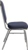 Picture of NPS® 9300 Series Deluxe Fabric Upholstered Stack Chair, Midnight Blue Seat/Silvervein Frame