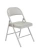 Picture of Basics by NPS® Vinyl Padded Steel Folding Chair, Grey (Pack of 4)