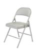 Picture of Basics by NPS® Vinyl Padded Steel Folding Chair, Grey (Pack of 4)