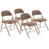 Picture of Basics by NPS® 900 Series Fabric Padded Folding Chair, Star Trail Brown (Pack of 4)