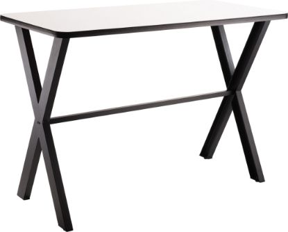 Picture of NPS® Collaborator Table, 30" x 60", Rectangle, 42" Height w/ Crossbeam, Whiteboard Top