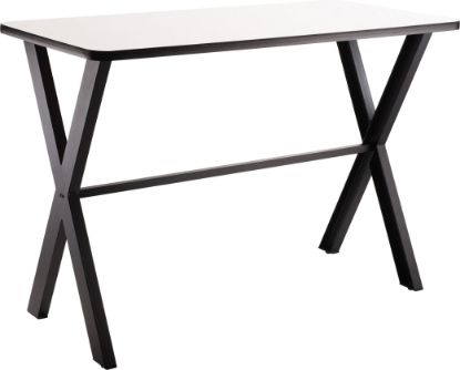 Picture of NPS® Collaborator Table, 36" x 72", Rectangle, 42" Height w/ Crossbeam, Whiteboard Top