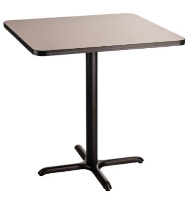 Picture of NPS® Café Table, 36" Square, X Base, 36" Height, Particleboard Core/T-Mold