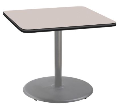 Picture of NPS® Café Table, 36" Square, Round Base, 30" Height, Particleboard Core/T-Mold