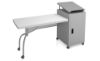 Picture of Oklahoma Sound® Edupod Teacher's Desk & Lectern Combo, Grey Hammer Tone