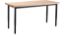 Picture of NPS® Heavy Duty Height Adjustable Steel Table, Black Frame, 30 x 48, Butcherblock