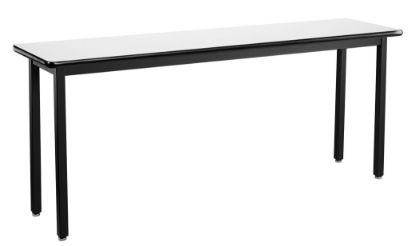 Picture of NPS® Heavy Duty  Steel Table, Black Frame, 18 x 96 x 30, Whiteboard Top