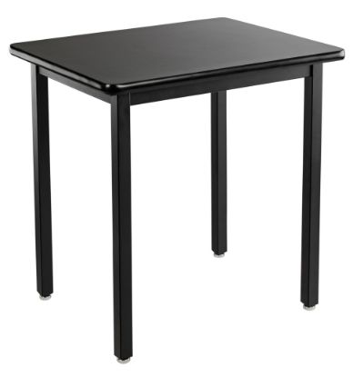 Picture of NPS® Heavy Duty  Steel Table, Black Frame, 24 x 24 x 30, HPL Top