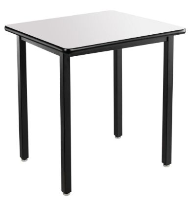 Picture of NPS® Heavy Duty  Steel Table, Black Frame, 24 x 30 x 30, Whiteboard Top