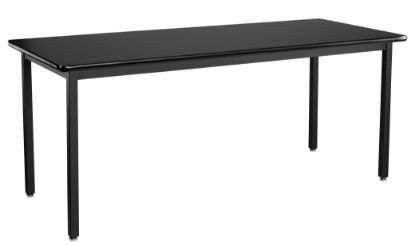 Picture of NPS® Heavy Duty  Steel Table, Black Frame, 24 x 72 x 30, HPL Top