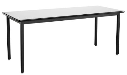 Picture of NPS® Heavy Duty  Steel Table, Black Frame, 24 x 96 x 30, Whiteboard Top