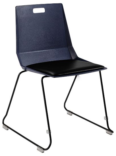 Picture of NPS® LuvraFlex Chair, Poly Back/Padded Seat