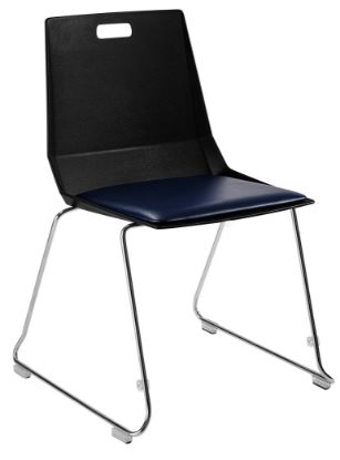 Picture of NPS® LuvraFlex Chair, Poly Back/Padded Seat