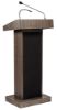 Picture of Oklahoma Sound® Orator Lectern and Rechargeable Battery, Ribbonwood