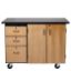 Picture of NPS® Mobile Science Cart with External Drawers and Pegboard