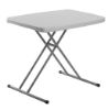 Picture of Basics by NPS® 20 x 30 Height Adjustable Personal Folding Table, Speckled Grey