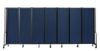 Picture of NPS® Room Divider, 6' Height, 7 Sections,  Blue Panels and Black Frame