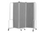 Picture of NPS® Room Divider, 6' Height, 3 Sections, Grey Panels, Grey Frame