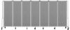 Picture of NPS® Room Divider, 6' Height, 7 Sections, Grey Panels,  Grey Frame