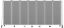 Picture of NPS® Room Divider, 6' Height, 7 Sections, Grey Panels,  Grey Frame