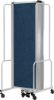 Picture of NPS® Room Divider, 6' Height, 7 Sections,  Blue Panels, Grey Frame