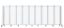 Picture of NPS® Room Divider, 6' Height, 9 Sections, Frosted Panels, Grey Frame