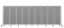 Picture of NPS® Room Divider, 6' Height, 9 Sections, Grey Panels, Grey Frame