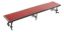 Picture of NPS® 18"x96"x16" Straight Standing Choral Riser, Red Carpet