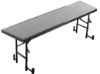 Picture of NPS® 18"x72"x24" Tapered Standing Choral Riser, Grey Carpet