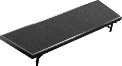 Picture of NPS® 18"x60"x8" Tapered Standing Choral Riser, Black Carpet