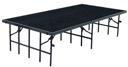 Picture of NPS®4' x 8' Stage, 16" Height, Black Carpet