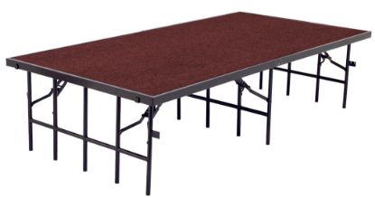 Picture of NPS®4' x 8' Stage, 16" Height, Red Carpet
