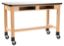 Picture of NPS® Wood Science Lab Table, 30 x 72 x 30, Whiteboard Top, Book Compartments and Casters