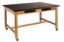 Picture of NPS® Wood Science Lab Table, 42 x 60 x 36, Phenolic Top, Book Compartments and Casters