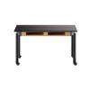 Picture of NPS® Signature Science Lab Table, Black, 24 x 54, Phenolic Top, Book Compartments and Casters