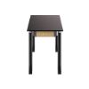Picture of NPS® Signature Science Lab Table, Black, 24 x 54, Phenolic Top, Book Compartments and Casters