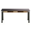 Picture of NPS® Signature Science Lab Table, Black, 24 x 72, Chemical Resistant Top, Book Compartments