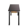 Picture of NPS® Signature Science Lab Table, Black, 24 x 72, Chemical Resistant Top, Book Compartments and Casters