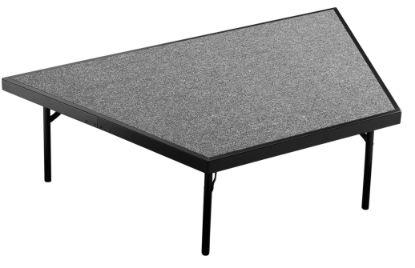 Picture of NPS® Stage Pie Compatible with a 3'x8'x16" Stage, Grey Carpet