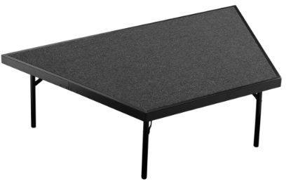 Picture of NPS® Stage Pie Compatible with a 3'x8'x16" Stage, Black Carpet