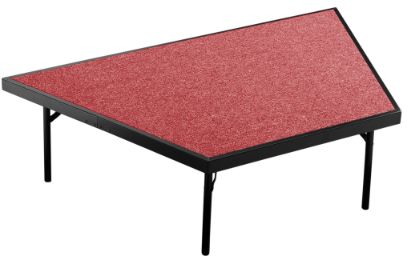 Picture of NPS® Stage Pie Compatible with a 3'x8'x16" Stage, Red Carpet