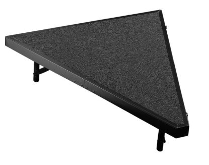 Picture of NPS® Stage Pie Compatible with a 3'x8'x8" Stage, Black Carpet