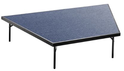 Picture of NPS® Stage Pie Compatible with a 4'x8'x16" Stage, Blue Carpet