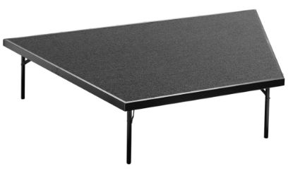 Picture of NPS® Stage Pie Compatible with a 4'x8'x16" Stage, Black Carpet