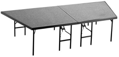 Picture of NPS® Stage Pie Compatible with a 4'x8'x24" Stage, Grey Carpet