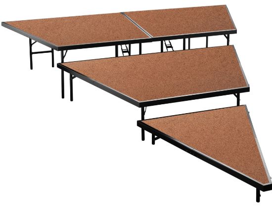 Picture of NPS®  3 Level Stage Pie Set 48" Width, Hardboard Floor