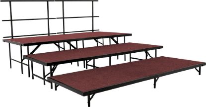 Picture of NPS® Straight Stage Set, Red Carpet (3" x 8' Platforms)