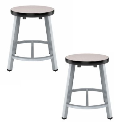 Picture of (2 Pack) NPS®   18" Titan Stool, PB T-Mold Seat, Grey Frame