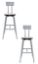 Picture of (2 Pack) NPS®   24-32" Height Adjustable Titan Stool, PB T-Mold Seat with Backrest, Gray Frame